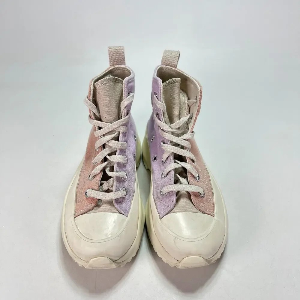Converse Run Star Hike Platform Pink Purple Sneakers A01582C Youth Size 3